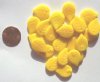 25 18x13mm Opaque Yellow Leaves